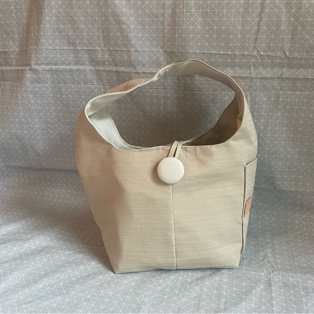 Handmade Shibumi Small Lined Tote in Oatmeal